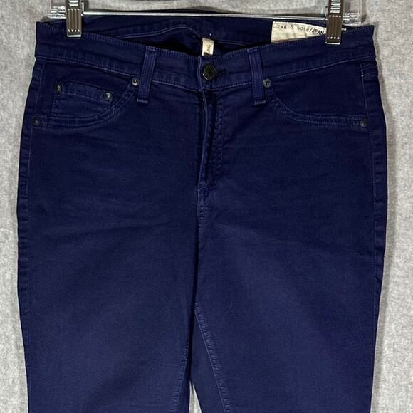 RAG & BONE Federal Blue Skinny Jegging Jeans Sz 29 W15030026 Actual 30x29.5‎ USA - Picture 12 of 15